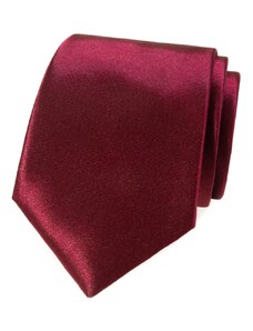 Jednofarebná pánska kravata v bordó Avantgard 561-9022