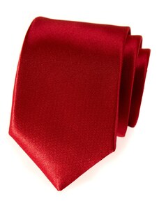 Hladká pánska kravata červená Avantgard 561-9005