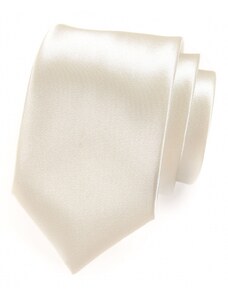 Pánska kravata smotanová s vysokým leskom Avantgard 561-9008
