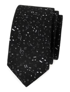 Čierna slim kravata Noty Avantgard 571-1969