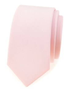 Slim kravata jemne lososovej farby Avantgard 571-9858