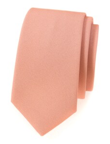 Úzka kravata v lososovej farbe Avantgard 571-9842