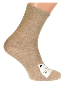 AURA.VIA Svetlo-hnedé ponožky LING