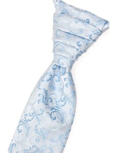 Francúzska kravata modro-biely vzor Avantgard 577-27