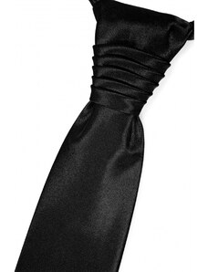 Elegantná čierna francúzska kravata Avantgard 577-9015