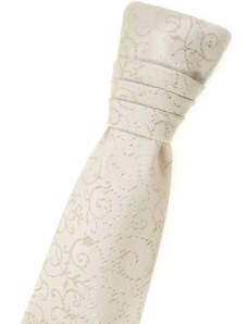 Chlapčenská francúzska kravata smotanová so vzorom Avantgard 579-9348