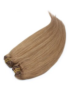 Clipinhair Clip in maxi set 73 cm pravé ľudské vlasy - REMY 280g - SVETLO HNEDÁ