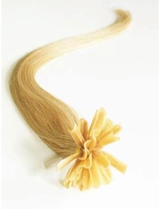 Clipinhair Vlasy európskeho typu na predlžovanie keratínom 40cm - prírodná blond 1 prameň 0,5 gramov