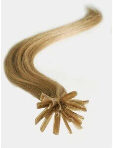 Clipinhair Vlasy európskeho typu na predlžovanie keratínom 40cm - svetlo hnedé 1 prameň 0,5 gramov