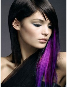 Clipinhair Clip in pramienok - REMY 100% ľudské vlasy - fialová