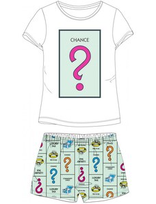 E plus M Dámske krátke bavlnené pyžamo Monopoly - motív Šanca?