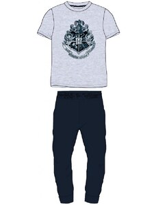 E plus M Pánske pyžamo Harry Potter - so strieborným erbom Rokfortu