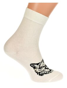 AURA.VIA Biele ponožky TINIM