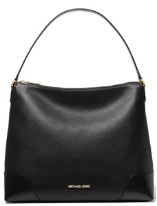 Michael Kors Crosby Large Leather Shoulder Bag Black