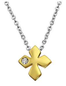 all4Silver Oceľový náhrdeľník Kríž M30035-A4S