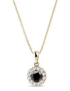 Diamantový náhrdelník zo žltého 14 kt zlata KLENOTA K0281073