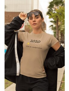 MMO Dámske tričko 2020 neodporúčam Vyberte farbu: Piesková, Vyberte veľkosť: XS
