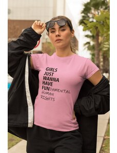 MMO Dámske tričko Girls Vyberte farbu: Ružová, Vyberte veľkosť: XS