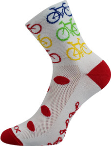 VOXX Ralf X bike/biele ponožky 1 pár 35-38 116836