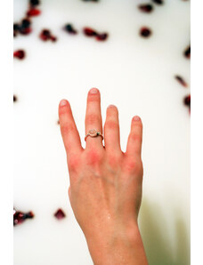 OLIVIE Strieborný prsteň RUŽENÍN - nastaviteľná veľkosť 4790