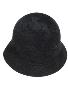 Fiebig - Headwear since 1903 Chlpatý čierny angorový klobúčik - Bucket Hat