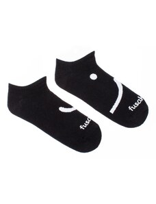 Fusakle Členkové ponožky smajlík čierne