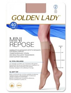 Golden Lady Podkolienky Mini Repose 40 DEN - 2 páry