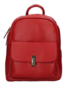 Elegantný dámsky kožený batoh Katana Ninna - červená