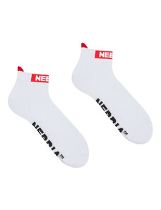 NEBBIA “SMASH IT” ankle length socks WHITE