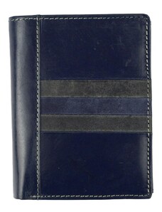 Kožená pánska peňaženka modrá WILD