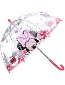 Vadobag Dievčenský dáždnik myška Minnie Mouse - Disney - transparentná