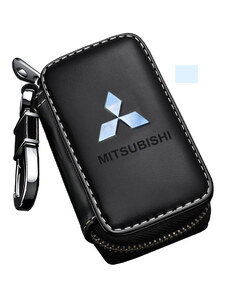 Klíčenka na Autoklíč MITSUBISHI. Kožené Pouzdro na klíče od auta. Dálkové centrální zamykání klíč