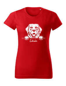 T-ričko Labrador, dámske tričko s vlastným textom