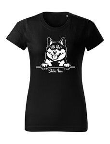 T-ričko Shiba Inu, dámske tričko s vlastným textom