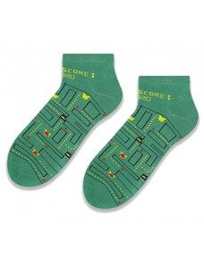 Steven Členkové bavlnené ponožky High Score Pac Man Game, zelené , veľ. 44-46
