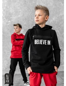 All for Kids Mikina BELIEVE IN - black