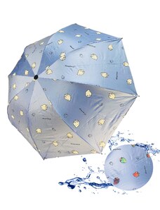 Dáždnik - meniace jahody (baby blue)