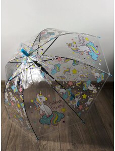 Detský dáždnik - Jednorožec (modrý)
