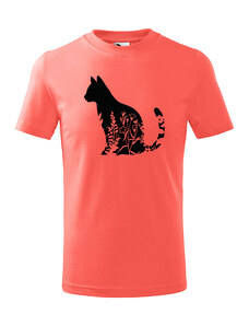 T-ričko Mačka ll flor detské tričko