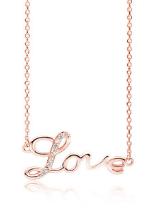OLIVIE Strieborný náhrdelník LOVE ROSE 4935