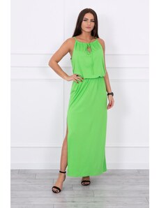 Kesi Boho dress with fly green