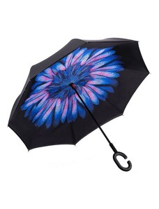 Obrátený dáždnik - farebný kvet s kvapkami vody