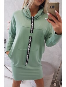 Kesi ŠATY S PÁSKOU - TMAVÁ MÄTA