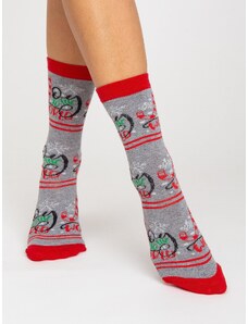 Fashionhunters 3 pairs of socks with Christmas print