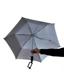 JOHN-C Unisex sivý dáždnik so selfie tyčou