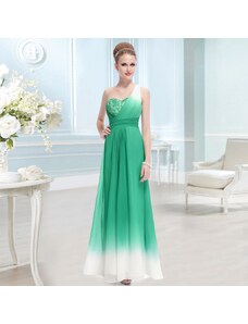 Ever Pretty zelené ombré spoločenské dlouhé šaty Juliana