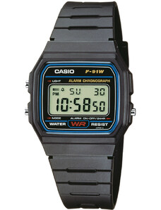 Digitálne hodinky Casio F-91W-1YEG -
