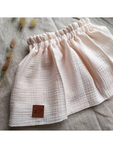 ZuMa Style Dievčenská sukňa farebná mušelínová - 86-92, Púdrová