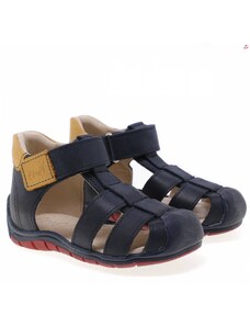 Detské kožené sandálky EMEL E2187A-4 Čierna