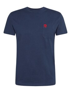 TIMBERLAND Tričko 'Dun-Riv' námornícka modrá / červená